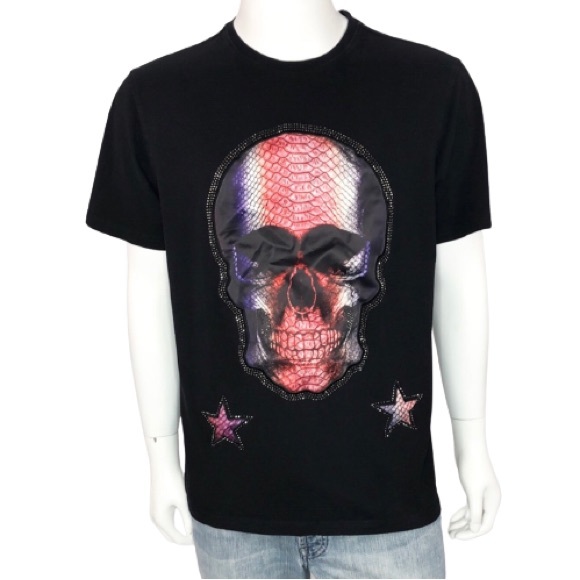 Hudson Outerwear Other - Hudson Snake Skull Rhinestones T-Shirt XL